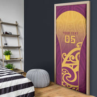 Custom Waiuku College Door Cover Maori Koru Pattern