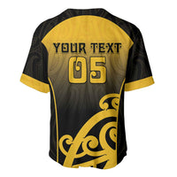 Custom Motueka High School Baseball Jersey Maori Koru Pattern