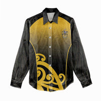 Custom Motueka High School Women Casual Shirt Maori Koru Pattern