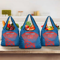 Custom St Joseph's Maori Girls' College Grocery Bag Maori Koru Pattern