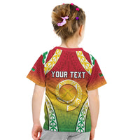 Personalised Vanuatu Kid T Shirt Proud To Be A Ni-Van With Tribal Pattern