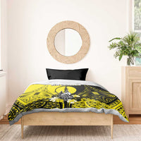 New Caledonia Day Bedding Set Kanaky Flag Coat Of Arms Polynesian Pattern