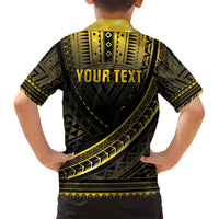 Personalised Polynesia Childhood Cancer Awareness Family Matching Tank Maxi Dress and Hawaiian Shirt You Are Stronger Than Cancer