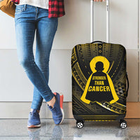 Polynesia Childhood Cancer Awareness Luggage Cover You Are Stronger Than Cancer