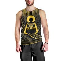 Personalised Polynesia Childhood Cancer Awareness Men Tank Top You Are Stronger Than Cancer LT05 - Polynesian Pride