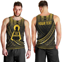 Personalised Polynesia Childhood Cancer Awareness Men Tank Top You Are Stronger Than Cancer LT05 - Polynesian Pride