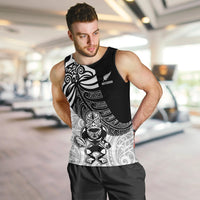 New Zealand Silver Fern Rugby Men Tank Top World Cup 2023 Go Aotearoa Maori Pattern LT05 - Polynesian Pride