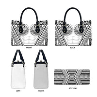 Polynesian Tattoo Inspired Cosplay Costume Leather Bag Tribal Warrior White - Polynesian Pride