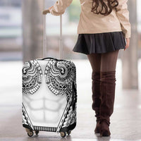 Polynesian Tattoo Inspired Cosplay Costume Luggage Cover Tribal Warrior White - Polynesian Pride