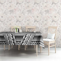 Polynesian Tattoo Inspired Cosplay Costume Tablecloth Tribal Warrior White - Polynesian Pride