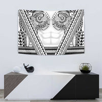 Polynesian Tattoo Inspired Cosplay Costume Tapestry Tribal Warrior White LT05 - Polynesian Pride