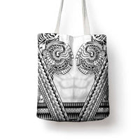 Polynesian Tattoo Inspired Cosplay Costume Tote Bag Tribal Warrior White - Polynesian Pride