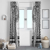 Polynesian Tattoo Inspired Cosplay Costume Window Curtain Tribal Warrior White LT05 - Polynesian Pride