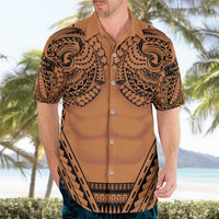 Polynesian Tattoo Inspired Cosplay Costume Hawaiian Shirt Tribal Warrior LT05 - Polynesian Pride