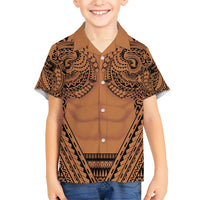 Polynesian Tattoo Inspired Cosplay Costume Hawaiian Shirt Tribal Warrior LT05 - Polynesian Pride