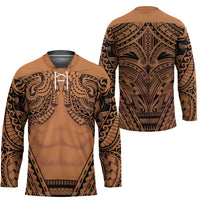 Polynesian Tattoo Inspired Cosplay Costume Hockey Jersey Tribal Warrior - Polynesian Pride