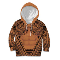 Polynesian Tattoo Inspired Cosplay Costume Kid Hoodie Tribal Warrior - Polynesian Pride