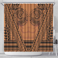 Polynesian Tattoo Inspired Cosplay Costume Shower Curtain Tribal Warrior LT05 - Polynesian Pride