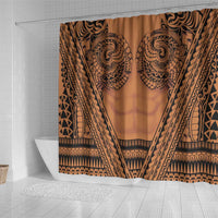 Polynesian Tattoo Inspired Cosplay Costume Shower Curtain Tribal Warrior LT05 - Polynesian Pride