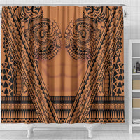 Polynesian Tattoo Inspired Cosplay Costume Shower Curtain Tribal Warrior LT05 - Polynesian Pride