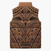 Polynesian Tattoo Inspired Cosplay Costume Sleeveless Puffer Jacket Tribal Warrior - Polynesian Pride