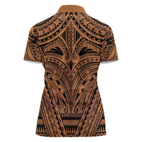Polynesian Tattoo Inspired Cosplay Costume Women Polo Shirt Tribal Warrior - Polynesian Pride