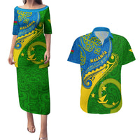 personalized-malampa-day-couples-matching-puletasi-dress-and-hawaiian-shirt-sand-drawing-vanuatuan-pattern