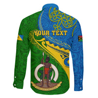 Personalized Malampa Day Family Matching Off Shoulder Maxi Dress and Hawaiian Shirt Sand Drawing Vanuatuan Pattern LT05 - Polynesian Pride