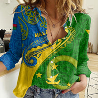 personalized-malampa-day-women-casual-shirt-sand-drawing-vanuatuan-pattern