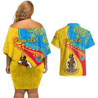 personalized-torba-day-couples-matching-off-shoulder-short-dress-and-hawaiian-shirt-sand-drawing-vanuatuan-pattern