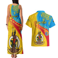 personalized-torba-day-couples-matching-tank-maxi-dress-and-hawaiian-shirt-sand-drawing-vanuatuan-pattern
