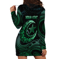 Personalised Polynesia Hoodie Dress With Islam Crescent And Star LT05 - Polynesian Pride