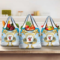 Fiji Christmas Grocery Bag Snow Globe With Fijian Santa LT05