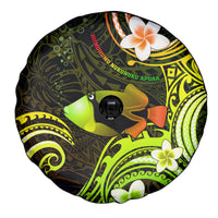 Hawaii Humuhumu Reef Triggerfish Spare Tire Cover Reggae With Plumeria LT05 - Polynesian Pride