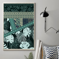 Hawaii Plant Kalo Canvas Wall Art Hawaiian Tapa Pattern LT05 - Polynesian Pride