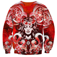 Hawaii Goddess Of Fire Madame Pele Sweatshirt Polynesian Style LT05 - Polynesian Pride
