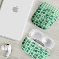 Green Palaka Hawaii AirPods Case Hawaiian Lehua Blossoms LT05 - Polynesian Pride