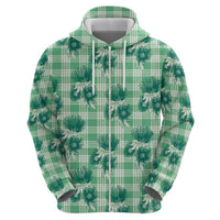 Green Palaka Hawaii Hoodie Hawaiian Lehua Blossoms LT05 - Polynesian Pride