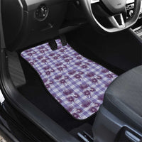 Purple Palaka Hawaii Car Mats Hawaiian Lehua Blossoms