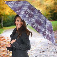 Purple Palaka Hawaii Umbrella Hawaiian Lehua Blossoms LT05 - Polynesian Pride