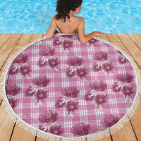 Pink Palaka Hawaii Beach Blanket Hawaiian Lehua Blossoms LT05 - Polynesian Pride
