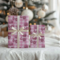 Pink Palaka Hawaii Wrapping Paper Hawaiian Lehua Blossoms