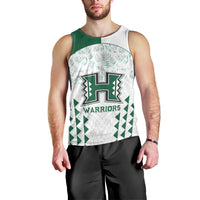 Custom Hawaii Football Men Tank Top Rainbow Warriors Kakau Pattern LT05 - Polynesian Pride