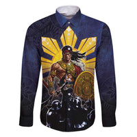 Philippines The First Hero Family Matching Long Sleeve Bodycon Dress and Hawaiian Shirt Lapu Lapu Know Your Roots