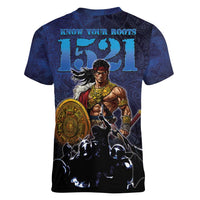 Philippines The First Hero Women V-Neck T-Shirt Lapu Lapu Know Your Roots