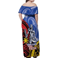 Philippines Lapu-Lapu Family Matching Off Shoulder Maxi Dress and Hawaiian Shirt Proud Of My King