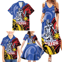 Philippines Lapu-Lapu Family Matching Summer Maxi Dress and Hawaiian Shirt Proud Of My King