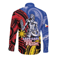Philippines Lapu-Lapu Long Sleeve Button Shirt Proud Of My King