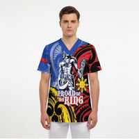 Philippines Lapu-Lapu Scrub Top Proud Of My King - Polynesian Pride