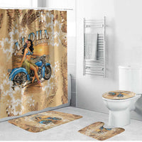 Aloha Hawaii Biker Bathroom Set Ride To Paradise